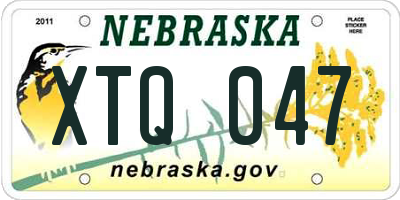 NE license plate XTQ047