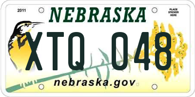NE license plate XTQ048