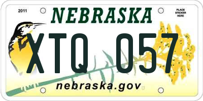 NE license plate XTQ057