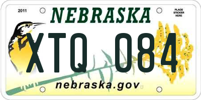 NE license plate XTQ084