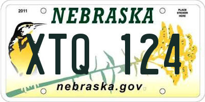 NE license plate XTQ124