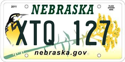 NE license plate XTQ127