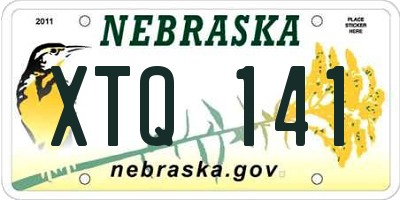 NE license plate XTQ141