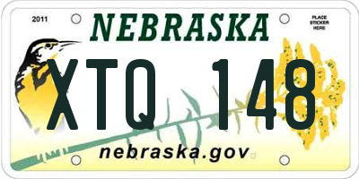 NE license plate XTQ148