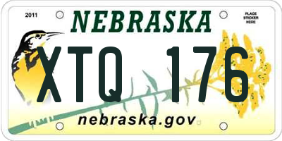 NE license plate XTQ176