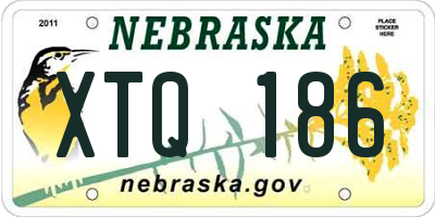 NE license plate XTQ186