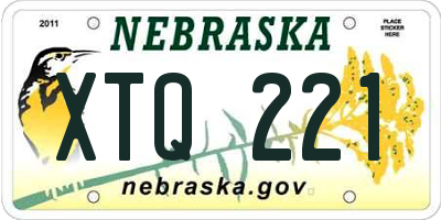 NE license plate XTQ221
