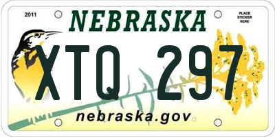 NE license plate XTQ297