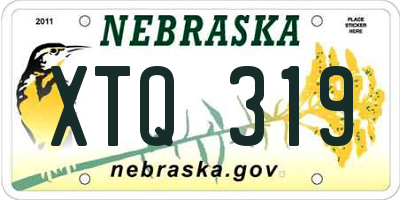 NE license plate XTQ319