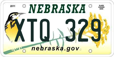 NE license plate XTQ329