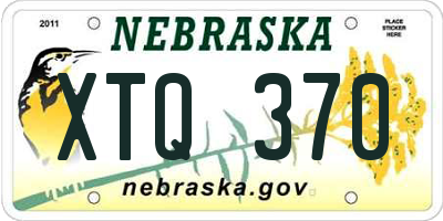 NE license plate XTQ370