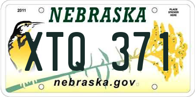 NE license plate XTQ371