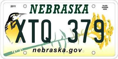 NE license plate XTQ379