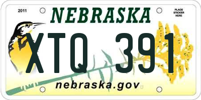 NE license plate XTQ391
