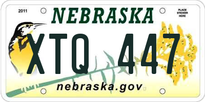 NE license plate XTQ447