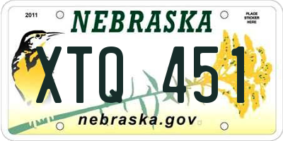 NE license plate XTQ451