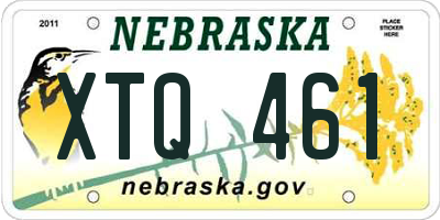NE license plate XTQ461