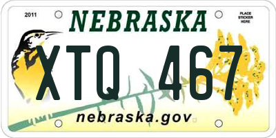 NE license plate XTQ467