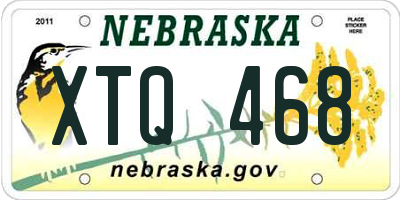 NE license plate XTQ468