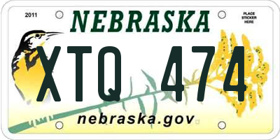 NE license plate XTQ474