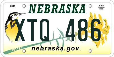 NE license plate XTQ486