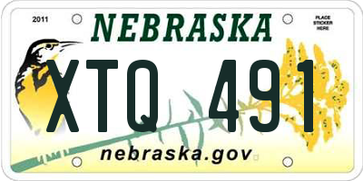 NE license plate XTQ491