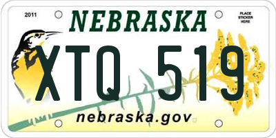 NE license plate XTQ519