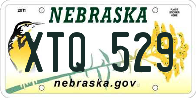 NE license plate XTQ529