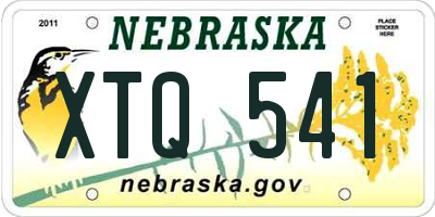 NE license plate XTQ541