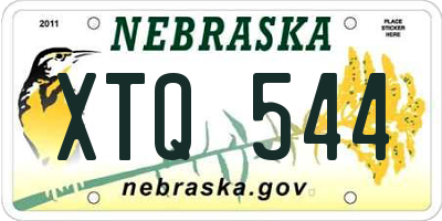 NE license plate XTQ544