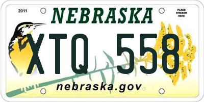 NE license plate XTQ558