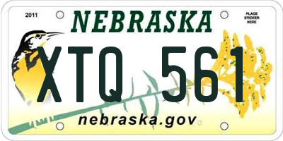 NE license plate XTQ561