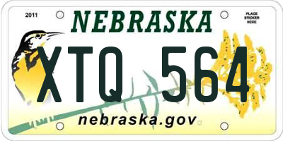 NE license plate XTQ564