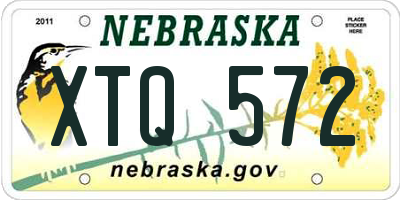 NE license plate XTQ572
