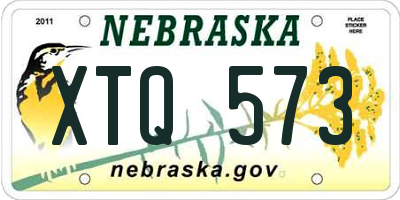 NE license plate XTQ573