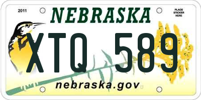 NE license plate XTQ589