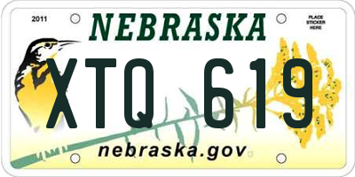 NE license plate XTQ619