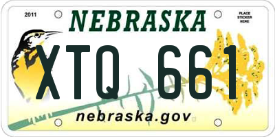 NE license plate XTQ661