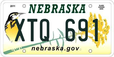 NE license plate XTQ691