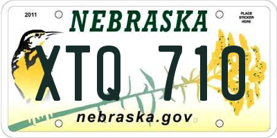 NE license plate XTQ710