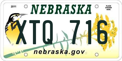 NE license plate XTQ716