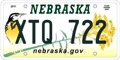 NE license plate XTQ722