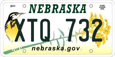 NE license plate XTQ732