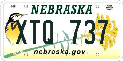 NE license plate XTQ737