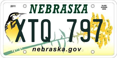 NE license plate XTQ797