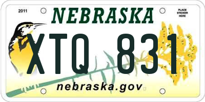 NE license plate XTQ831