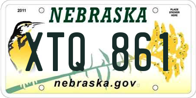 NE license plate XTQ861