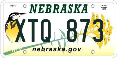 NE license plate XTQ873
