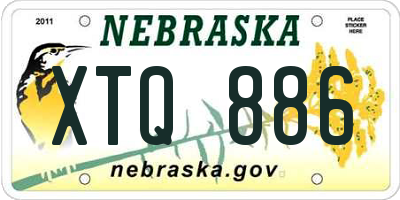 NE license plate XTQ886