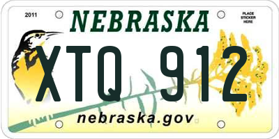 NE license plate XTQ912